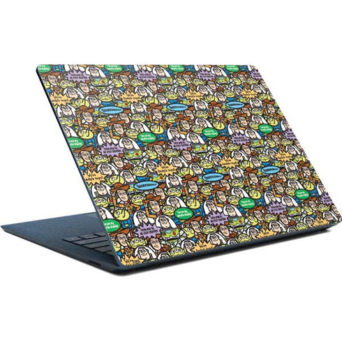 Disney Toy Story Characters Collage Pattern Surface Laptop Skin