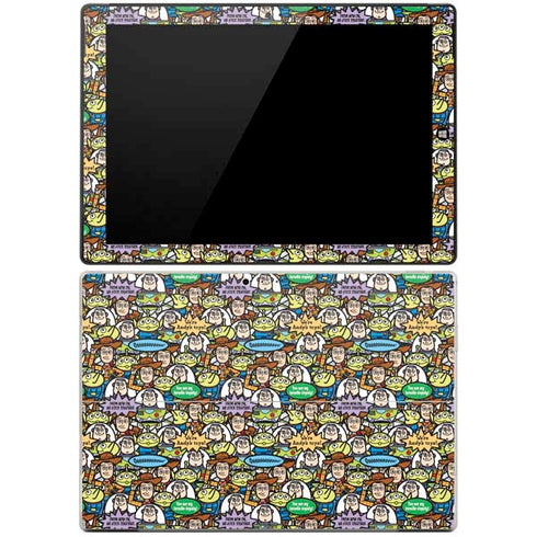 Disney Toy Story Characters Collage Pattern Surface Pro 3 Skin