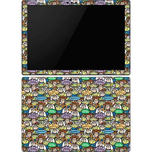 Disney Toy Story Characters Collage Pattern Surface Pro 6 Skin