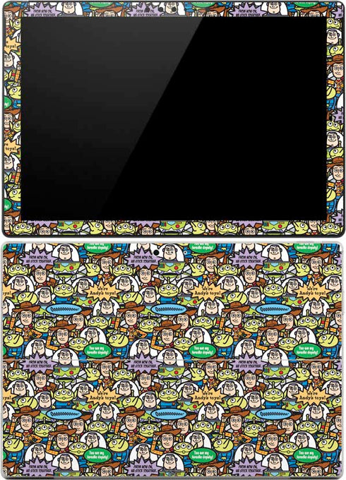 Disney Toy Story Characters Collage Pattern Surface Pro (2017) Skin
