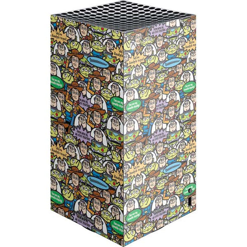 Disney Toy Story Characters Collage Pattern XBox Series X Digital Edition Console Skin