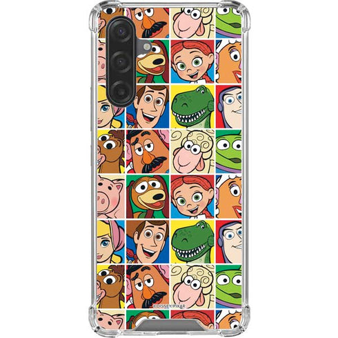 Disney Toy Story Characters Collage faces Galaxy A17 Clear Case