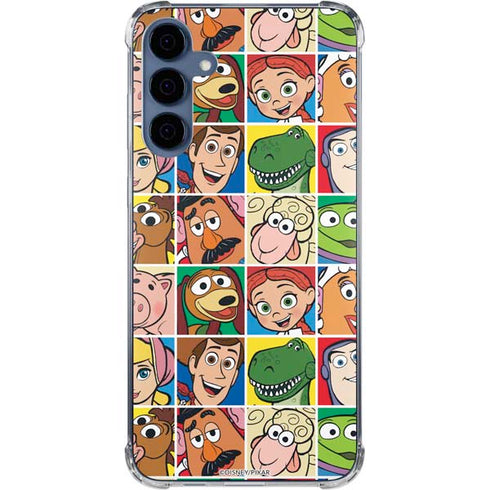 Disney Toy Story Characters Collage faces Galaxy A35 5G Clear Case