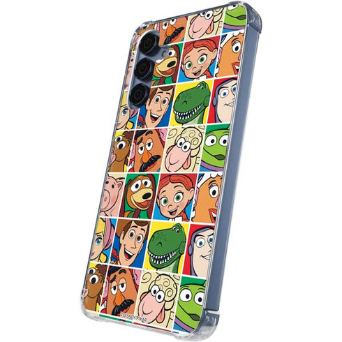 Disney Toy Story Characters Collage faces Galaxy A35 5G Clear Case