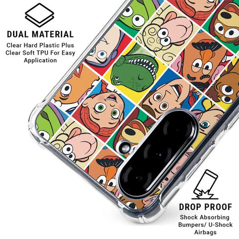 Disney Toy Story Characters Collage faces Galaxy A36 5G Clear Case