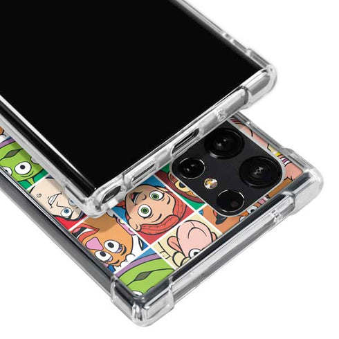 Disney Toy Story Characters Collage faces Galaxy S23 Ultra Clear Case