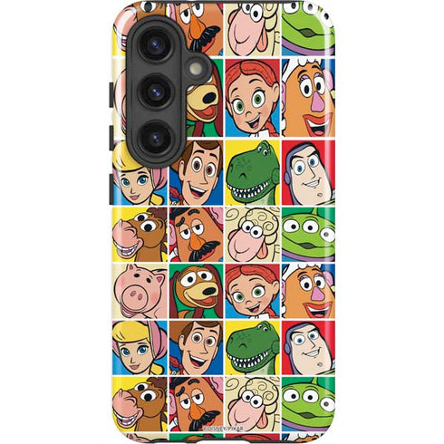 Disney Toy Story Characters Collage faces Galaxy S25 Impact Case