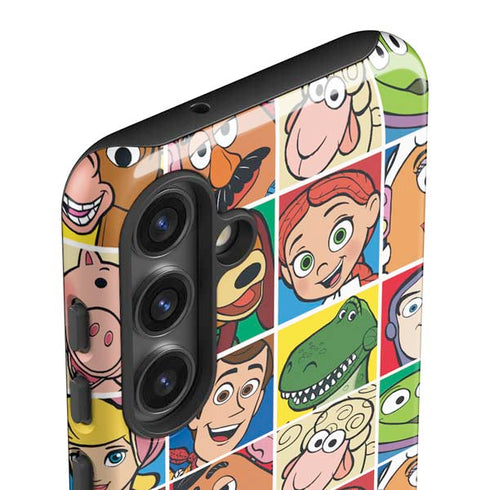 Disney Toy Story Characters Collage faces Galaxy S25 Impact Case