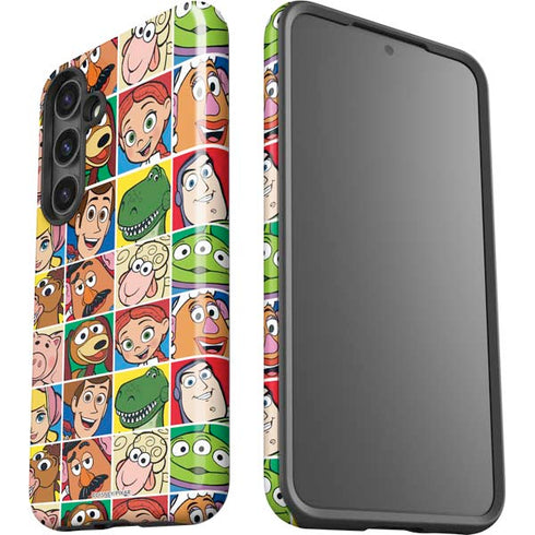 Disney Toy Story Characters Collage faces Galaxy S25 Impact Case
