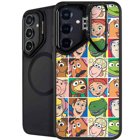 Disney Toy Story Characters Collage faces Galaxy S25 Kickstand Case