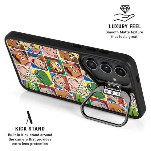 Disney Toy Story Characters Collage faces Galaxy S25 Kickstand Case