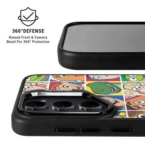 Disney Toy Story Characters Collage faces Galaxy S25 Kickstand Case