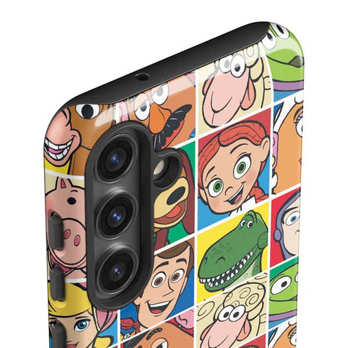 Disney Toy Story Characters Collage faces Galaxy S25 Plus Impact Case