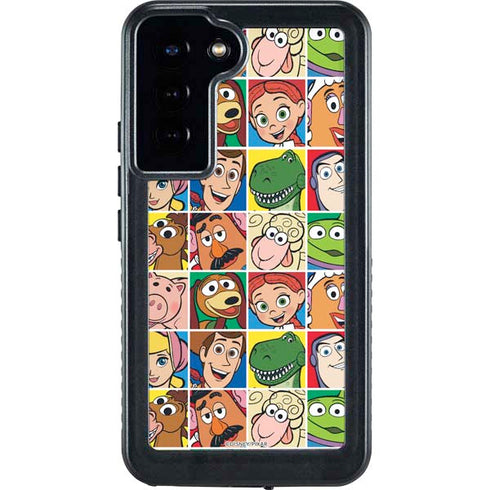 Disney Toy Story Characters Collage faces Galaxy S24 Plus Waterproof Case