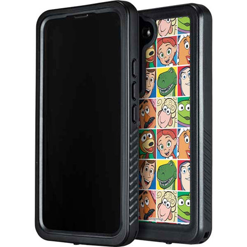 Disney Toy Story Characters Collage faces Galaxy S24 Plus Waterproof Case