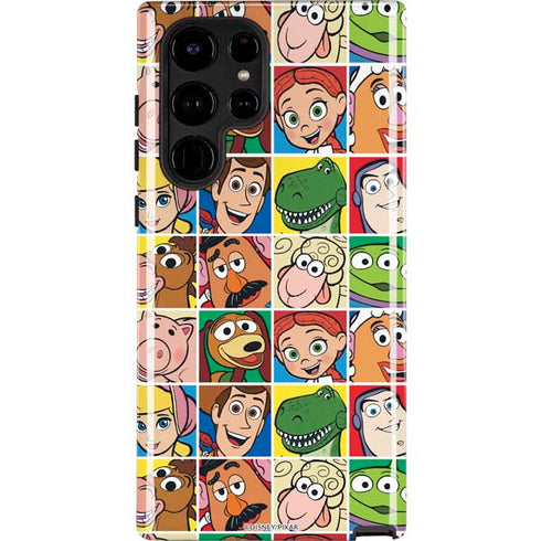 Disney Toy Story Characters Collage faces Galaxy S25 Ultra Impact Case
