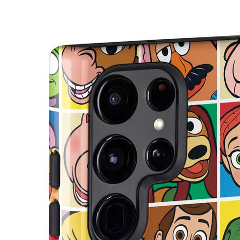 Disney Toy Story Characters Collage faces Galaxy S25 Ultra Impact Case