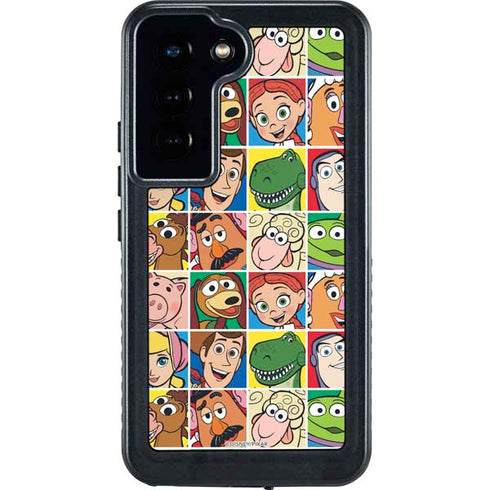 Disney Toy Story Characters Collage faces Galaxy S24 Waterproof Case