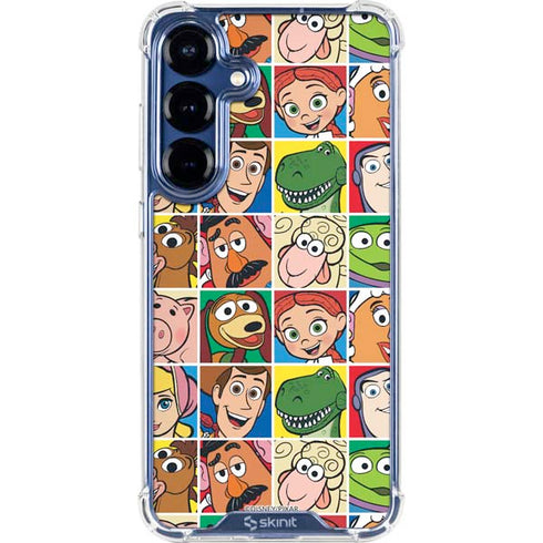 Disney Toy Story Characters Collage faces Galaxy S25 Clear Case