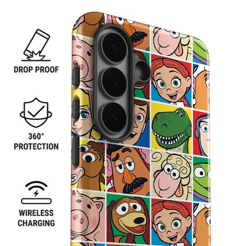 Disney Toy Story Characters Collage faces Galaxy S26 Impact Case
