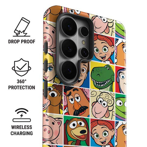 Disney Toy Story Characters Collage faces Galaxy S26 Ultra Impact Case
