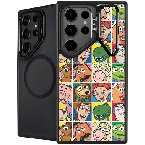 Disney Toy Story Characters Collage faces Galaxy S26 Ultra Kickstand Case