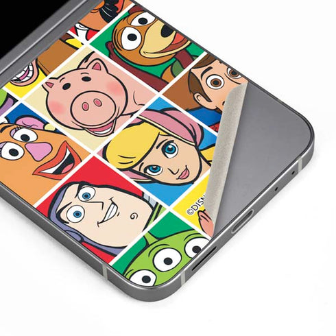 Disney Toy Story Characters Collage faces Galaxy Z Flip6 Skin