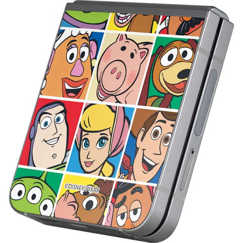 Disney Toy Story Characters Collage faces Galaxy Z Flip6 Skin