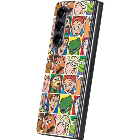 Disney Toy Story Characters Collage faces Galaxy Z Fold5 5G Skin