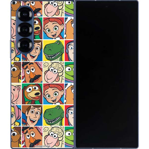 Disney Toy Story Characters Collage faces Galaxy Z Fold6 Skin