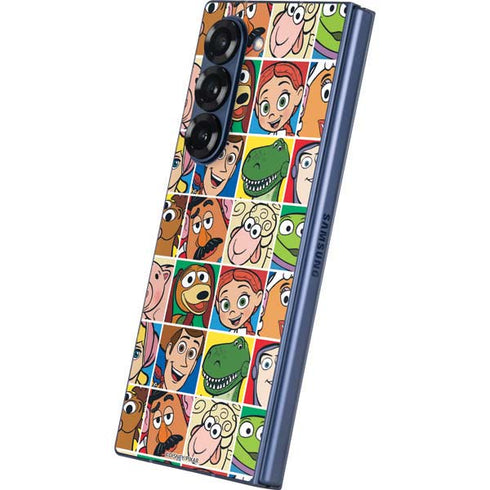 Disney Toy Story Characters Collage faces Galaxy Z Fold6 Skin