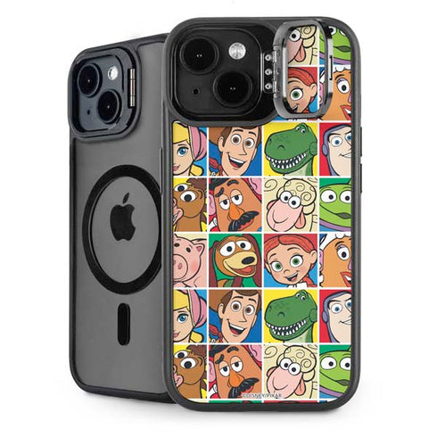 Disney Toy Story Characters Collage faces iPhone 14 Kickstand Case