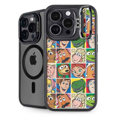 Disney Toy Story Characters Collage faces iPhone 14 Pro Kickstand Case