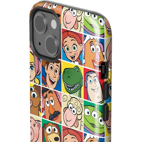 Disney Toy Story Characters Collage faces iPhone 15 Impact Case
