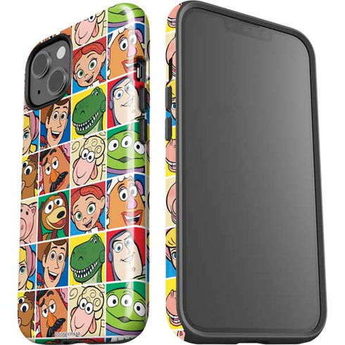Disney Toy Story Characters Collage faces iPhone 15 Impact Case
