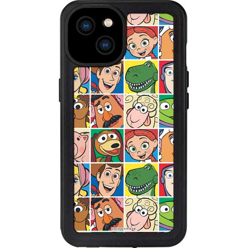 Disney Toy Story Characters Collage faces iPhone 15 Plus Waterproof Case