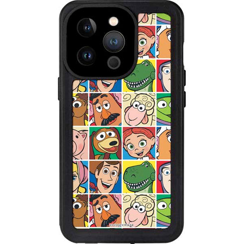 Disney Toy Story Characters Collage faces iPhone 15 Pro Waterproof Case