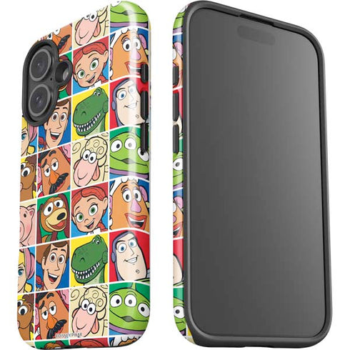 Disney Toy Story Characters Collage faces iPhone 16 Impact Case