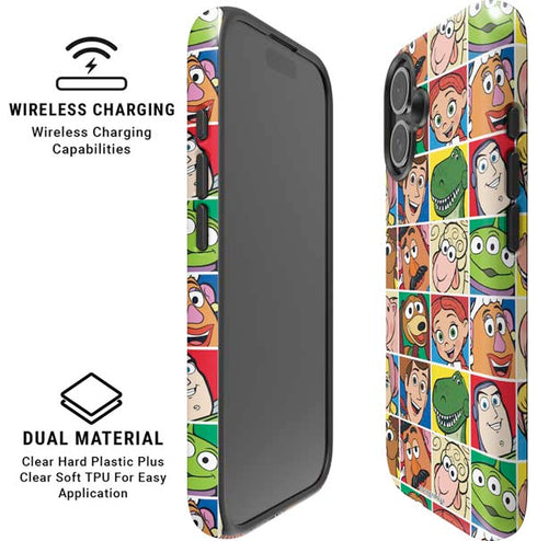 Disney Toy Story Characters Collage faces iPhone 16 Magsafe Impact Case