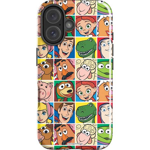 Disney Toy Story Characters Collage faces iPhone 16 Plus Impact Case