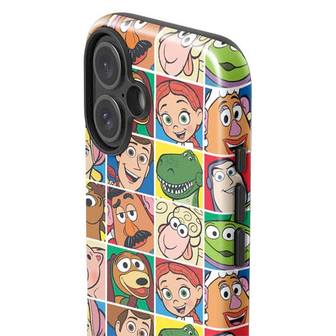 Disney Toy Story Characters Collage faces iPhone 16 Plus Impact Case