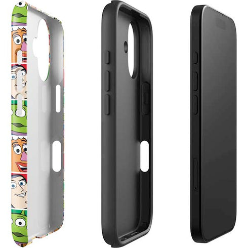 Disney Toy Story Characters Collage faces iPhone 16 Plus Impact Case
