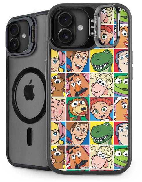 Disney Toy Story Characters Collage faces iPhone 16 Plus Kickstand Case