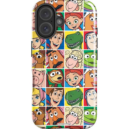 Disney Toy Story Characters Collage faces iPhone 16 Plus Magsafe Impact Case