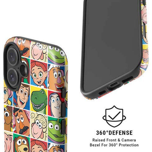 Disney Toy Story Characters Collage faces iPhone 16 Plus Magsafe Impact Case