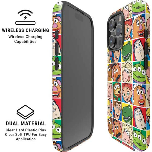 Disney Toy Story Characters Collage faces iPhone 16 Pro Magsafe Impact Case