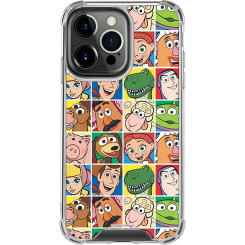 Disney Toy Story Characters Collage faces iPhone 16 Pro Max Clear Case