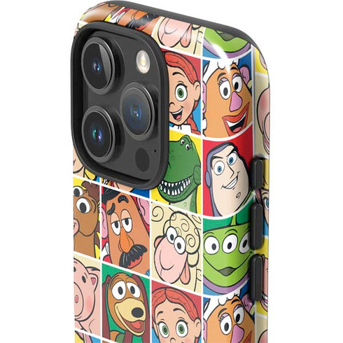 Disney Toy Story Characters Collage faces iPhone 16 Pro Max Impact Case