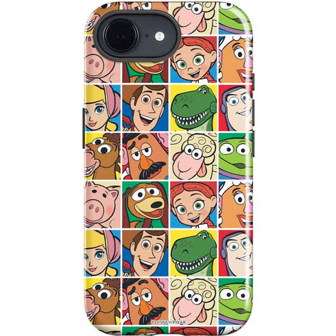 Disney Toy Story Characters Collage faces iPhone 16e Impact Case