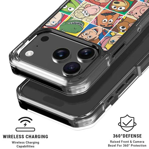 Disney Toy Story Characters Collage faces iPhone 18 Pro Clear Case